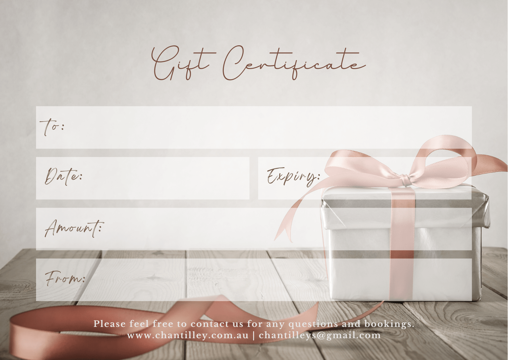 Not sure what to buy for a gift? Why not buy a gift certificate?